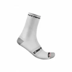 CALCETINES CASTELLI ROSSO CORSA PRO 15 BLANCO