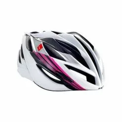 Casco Met Forte Rosa Y Blanco