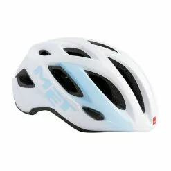 Casco Met Idolo Blanco Azul