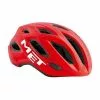 Casco Met Idolo Rojo Y Blanco -Bicis comercio casco met idolo rojo y blanco