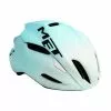 Casco Met Manta Blanco Y Azul -Bicis comercio casco met manta blanco y azul