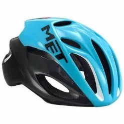 Casco Met Rivale Cyan Y Negro