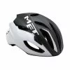 Casco Met Rivale Negro Y Blanco -Bicis comercio casco met rivale negro y blanco