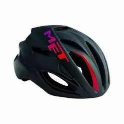 Casco Met Rivale Negro Y Rosa