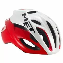 Casco Met Rivale Rojo Y Blanco