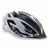 Casco Met Veleno Blanco Y Negro Mate -Bicis comercio casco met veleno blanco y negro mate