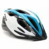 Casco Met Xilo Cyan Y Blanco -Bicis comercio casco met xilo cyan y blanco