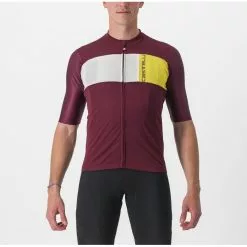MAILLOT CASTELLI PROLOGO 7 BURDEOS/MARFIL/FRUTA PASIÓN